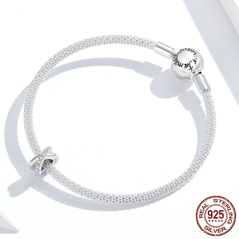 Sterling Silver 925 Cross Galaxy Charm