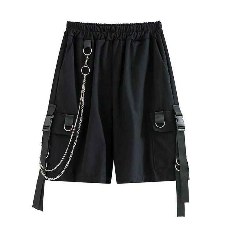 Women Cargo Loose Straight Casual Shorts