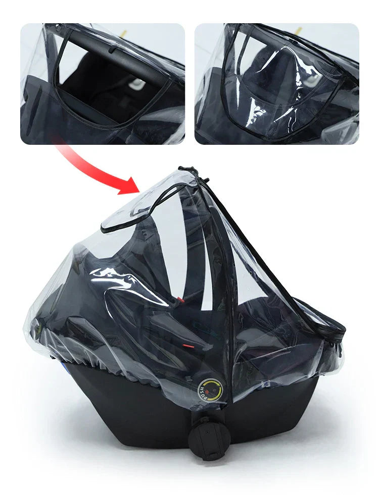 Baby Newborn Safety Seat Waterproof Transparent Cover