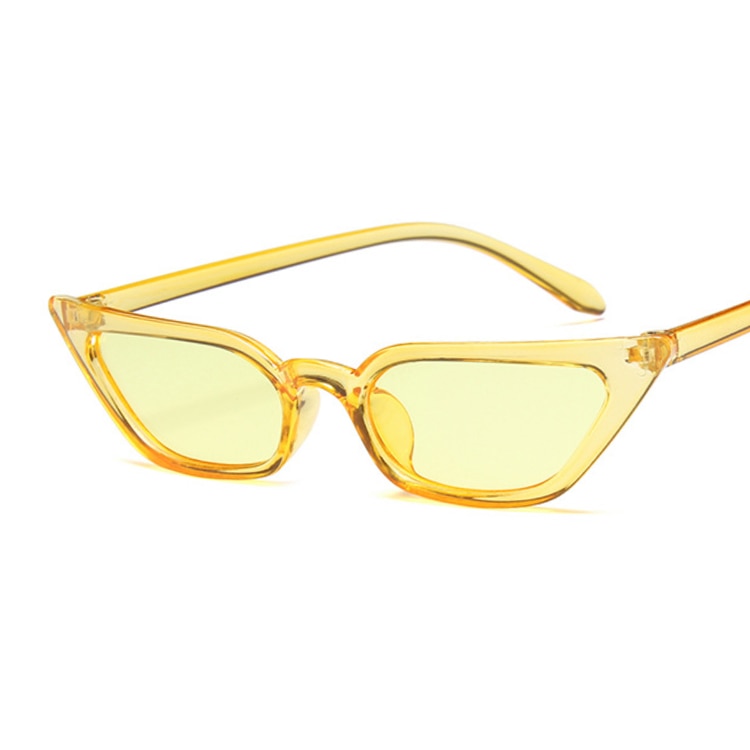 Woman Vintage Cat Eye Mirror Reflective Sunglasses UV400