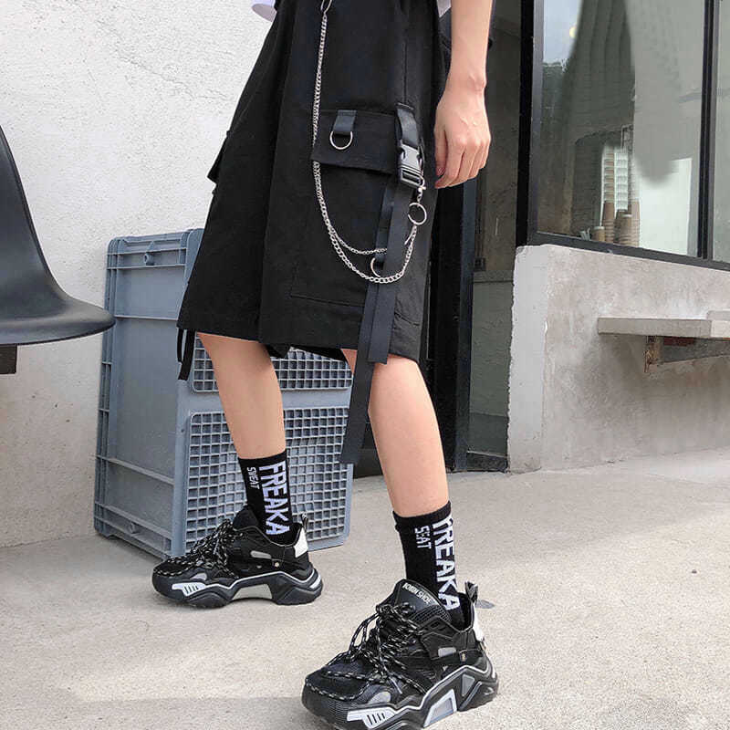 Women Cargo Loose Straight Casual Shorts