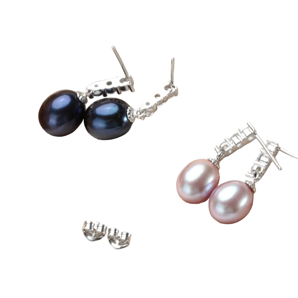 Sterling Silver 925 Pearl Drop Earrings