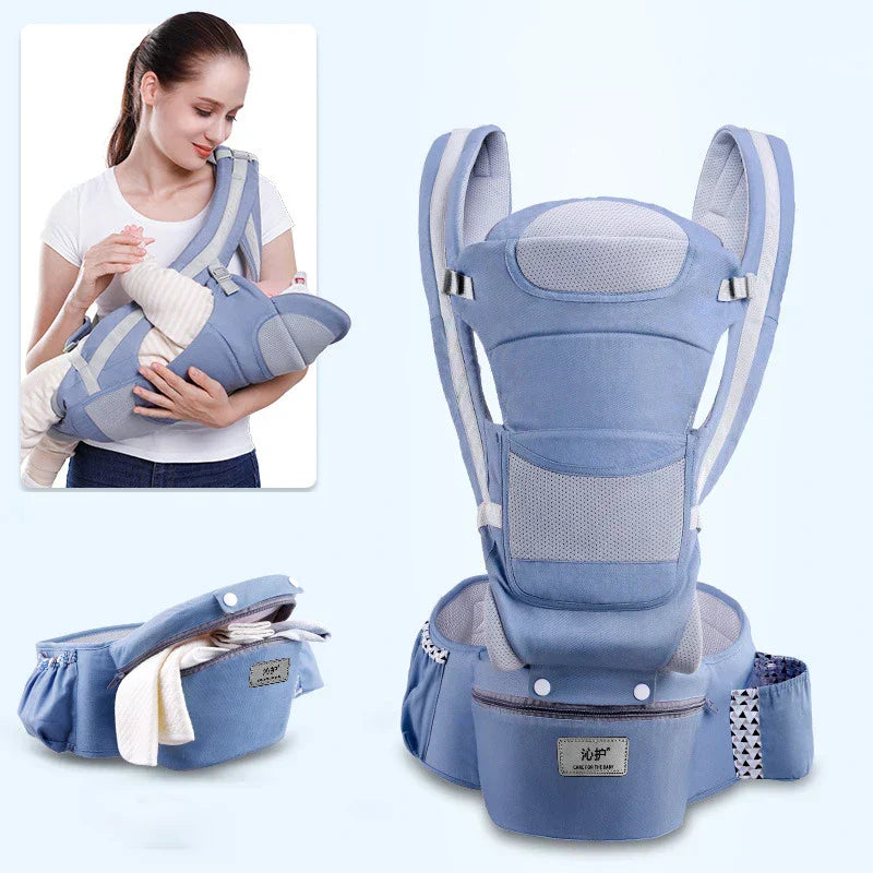 Kangaroo Shoulder Swaddle Sling Infant Kid Wrap Ergonomic Backpack Hipseat