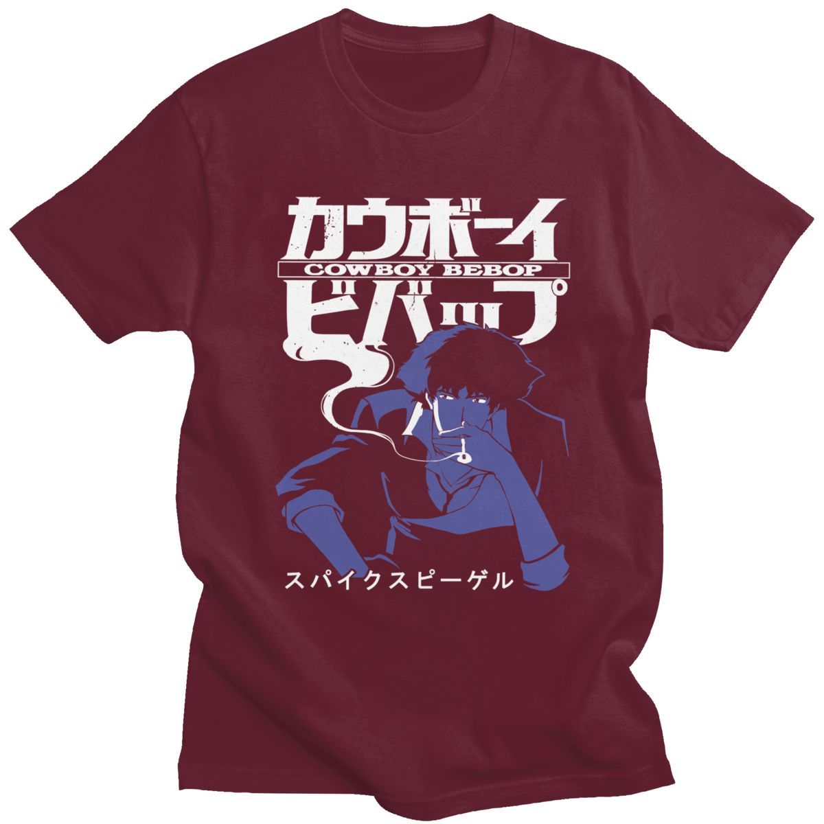 Men Short Sleeve Casual Anime Space Spike T Shirt