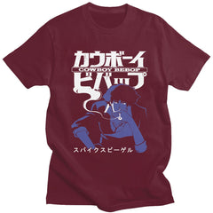 Men Short Sleeve Casual Anime Space Spike T Shirt