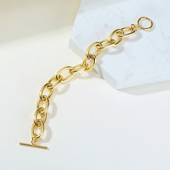 Accessories Women Stainless Steel Chunky Curb Link Bracelet