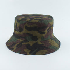 Men Camouflage Print Reversible Bucket Hat
