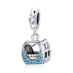 Sterling Silver 925 Traveling Scenery Charm Beads