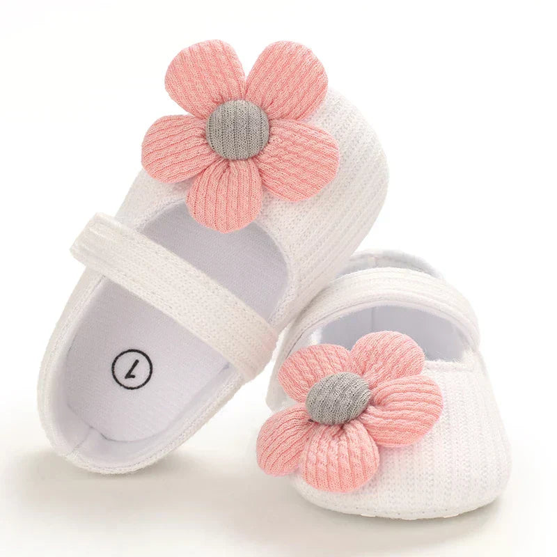 Newborn Baby Girl Casual Anti-Slip Bow Princess Shoes