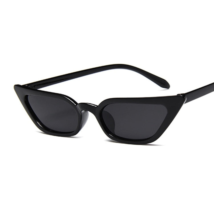Woman Vintage Cat Eye Mirror Reflective Sunglasses UV400