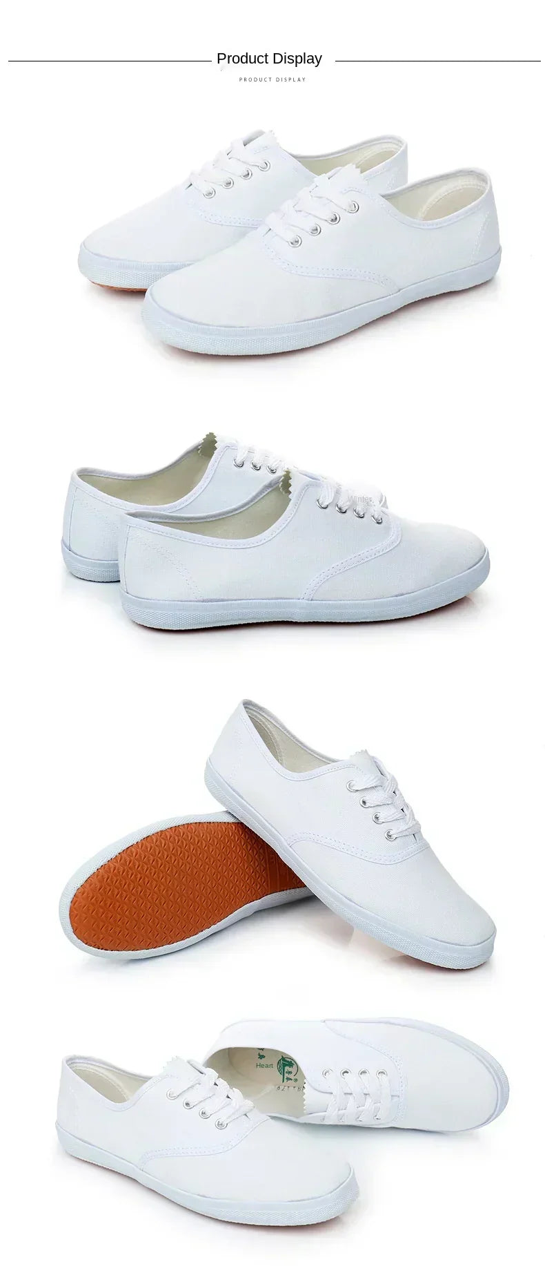 Men Casual White Canvas Shoes
