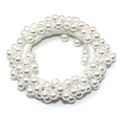 Woman Accessories Elegant Pearl Beads Scrunchies