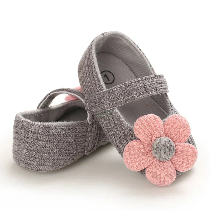 Newborn Baby Girl Casual Anti-Slip Bow Princess Shoes