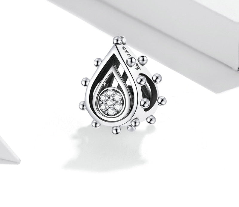 Sterling Silver 925 Women Lotus Bud Charms