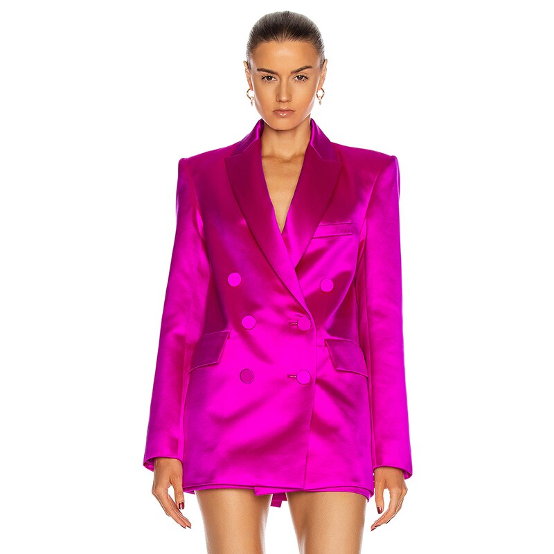 Women Casual Vintage Long Sleeve Blazer Bras & Mini Skirts Co-ord