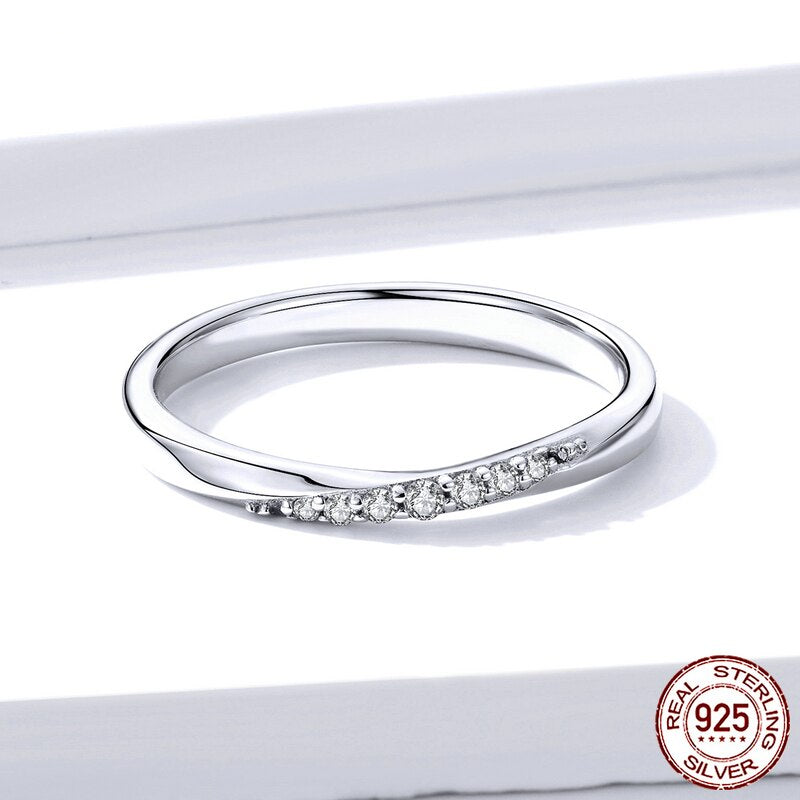 Sterling Silver 925 Dazzling Cubic Zirconia Ring