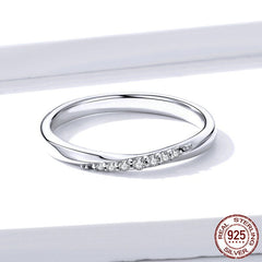 Sterling Silver 925 Dazzling Cubic Zirconia Ring