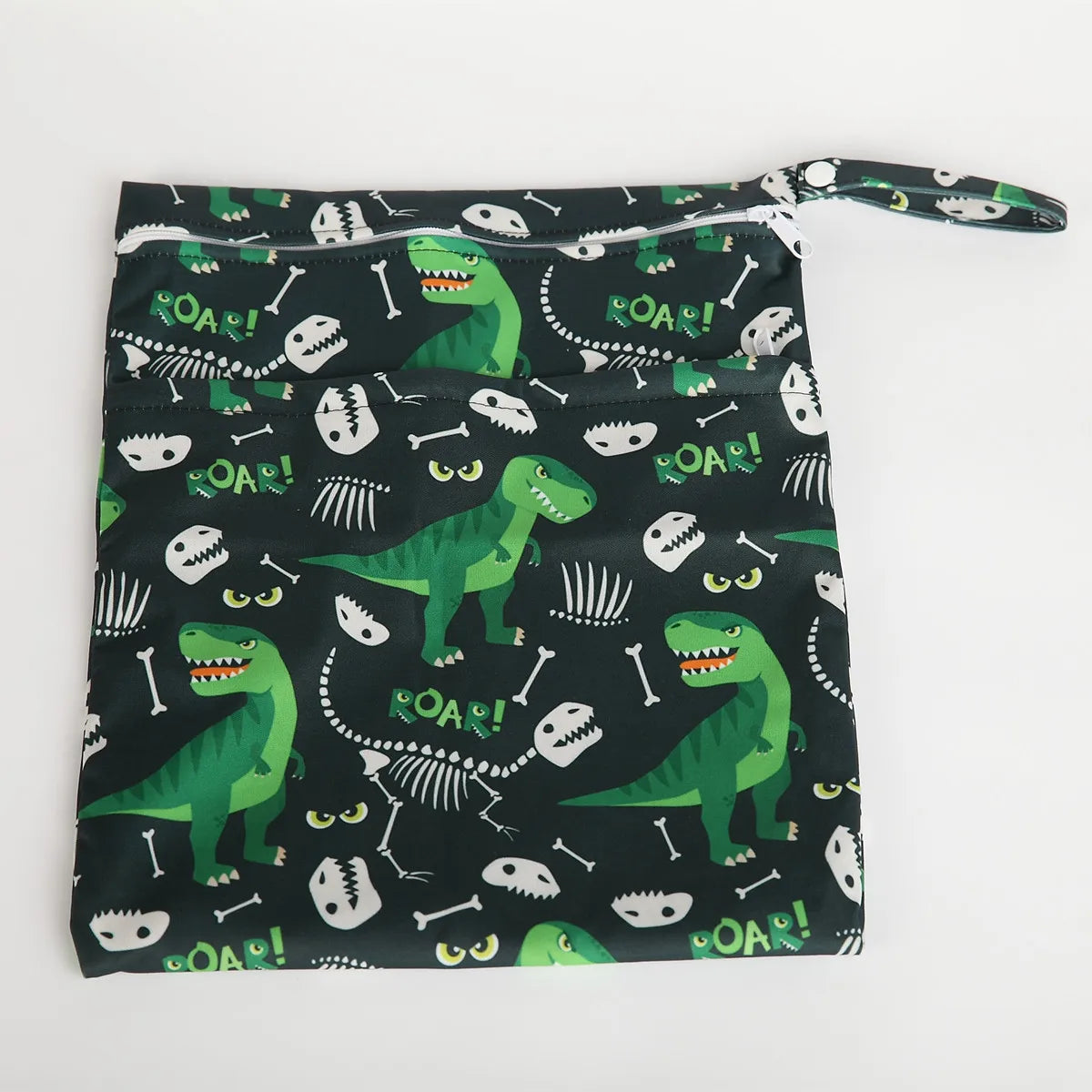 Baby Two Zippered Waterproof Reusable Washable Diaper Bag