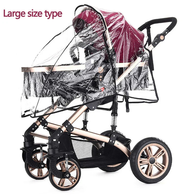 Accessories Kids Waterproof Transparent Stroller Weather Cover
