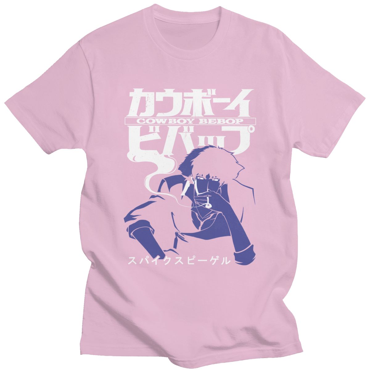 Men Short Sleeve Casual Anime Space Spike T Shirt