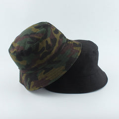 Men Camouflage Print Reversible Bucket Hat