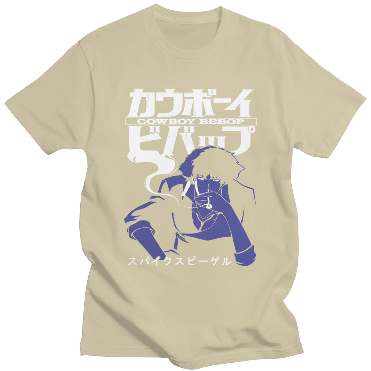 Men Short Sleeve Casual Anime Space Spike T Shirt