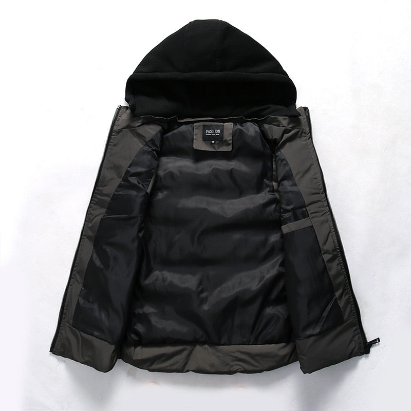 Men Active Waterproof Hooded Casual Vest Jacket
