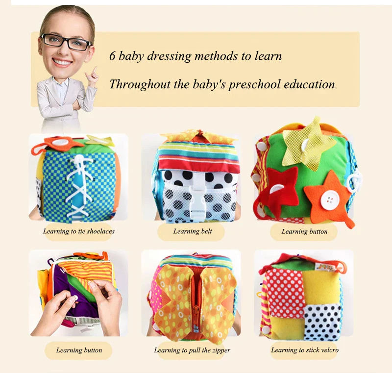 Baby Early Learning Life Skills Learning Square Ball