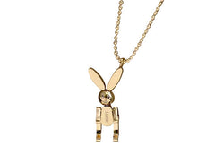 Woman Titanium Steel Rabbit Pendant Necklace