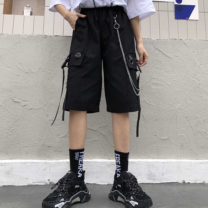 Women Cargo Loose Straight Casual Shorts