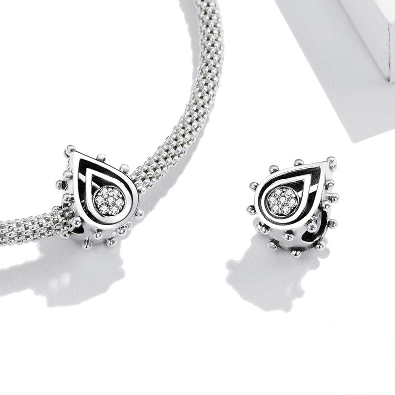 Sterling Silver 925 Women Lotus Bud Charms