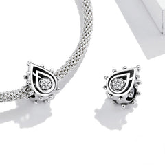 Sterling Silver 925 Women Lotus Bud Charms