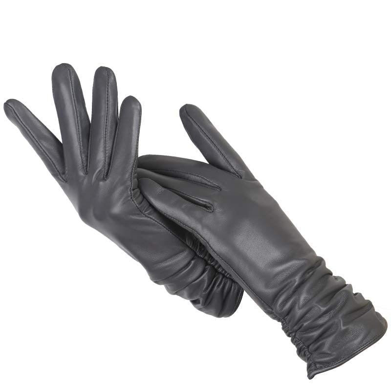 Women Genuine sheepskin Leather colour gloves