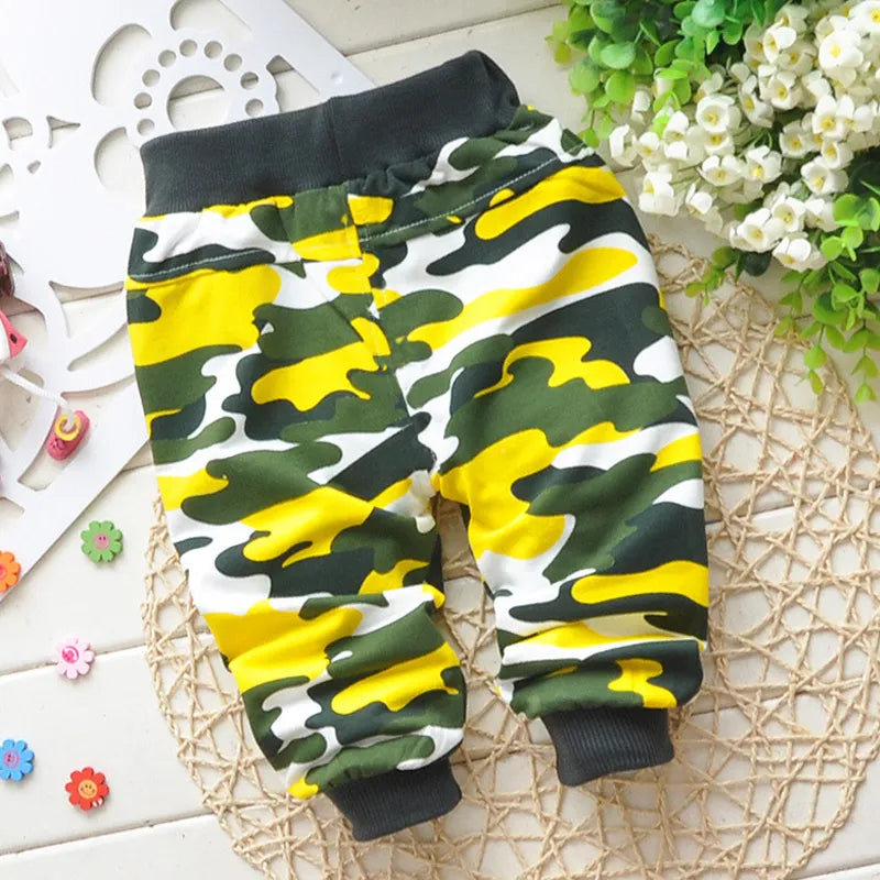 Newborn Baby Boy Cotton Camouflage SweatPants