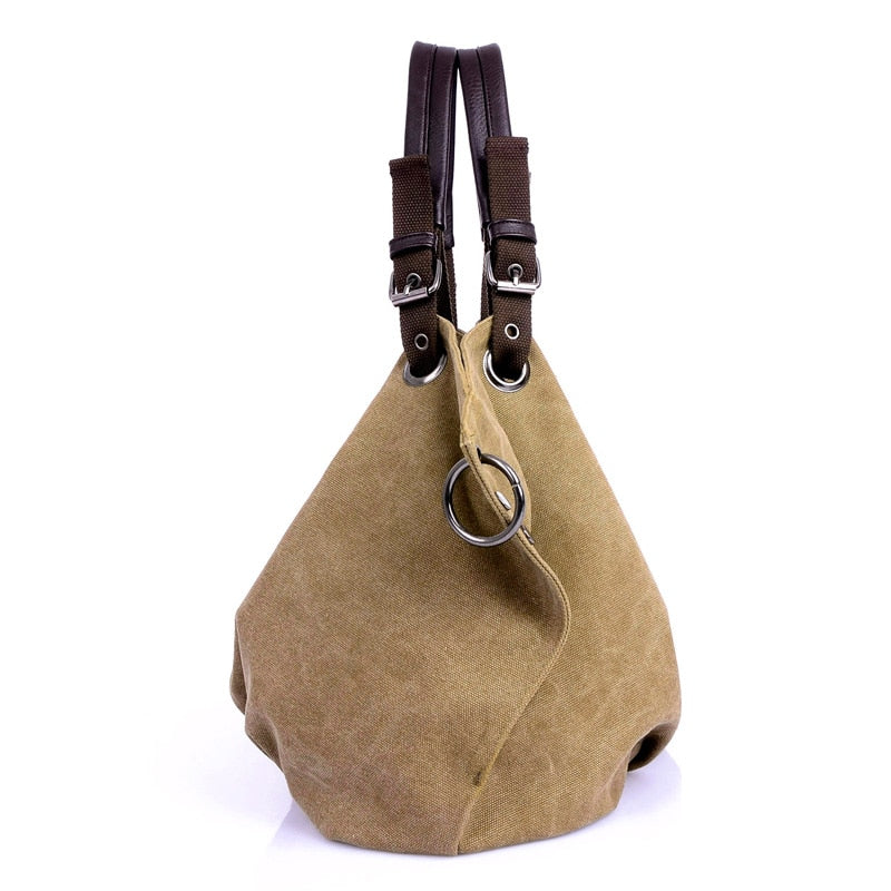 Women Canvas Messenger Crossbody Tote Bag