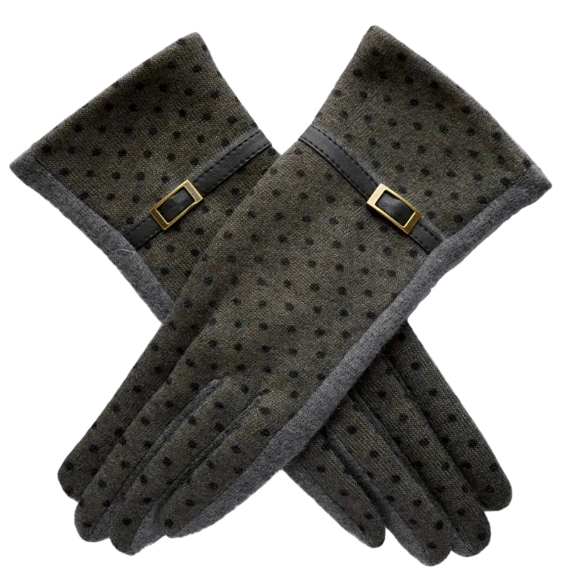 Women Cashmere Elegant Thick Warm Gloves