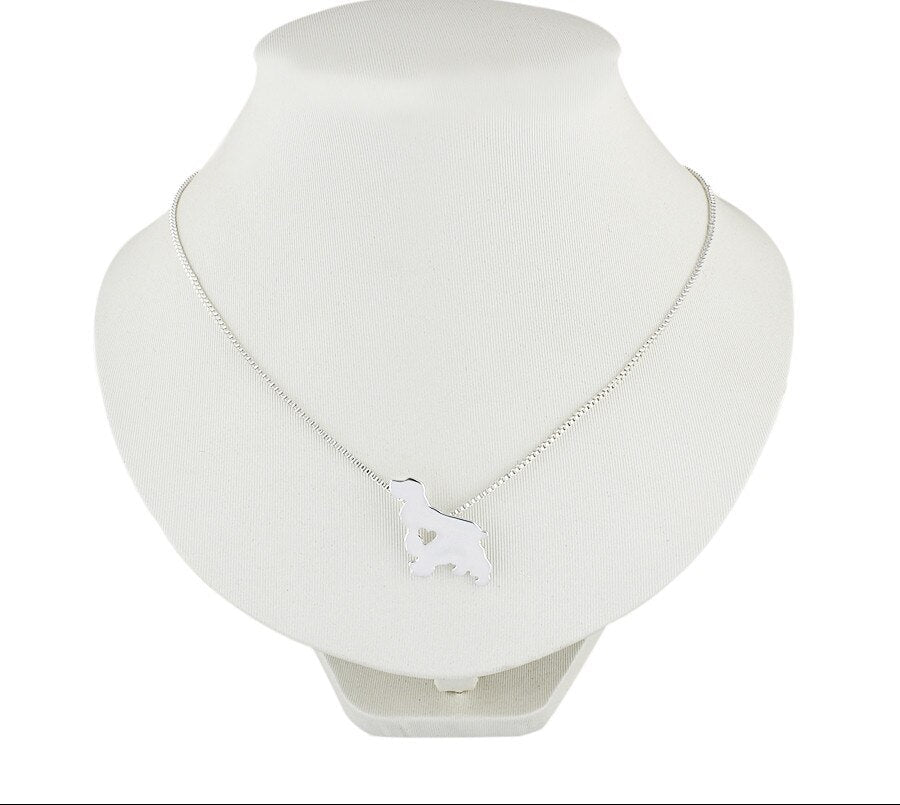 Accessories Woman Cocker Spaniel Dog Pendant Necklace