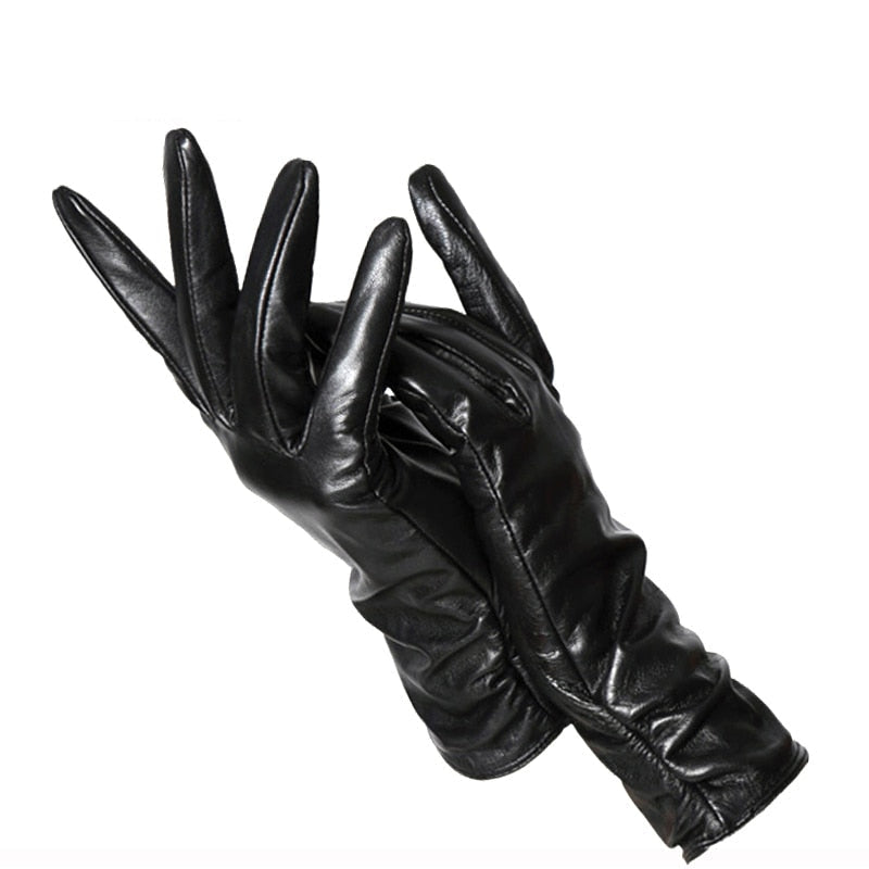 Women Genuine sheepskin Leather colour gloves