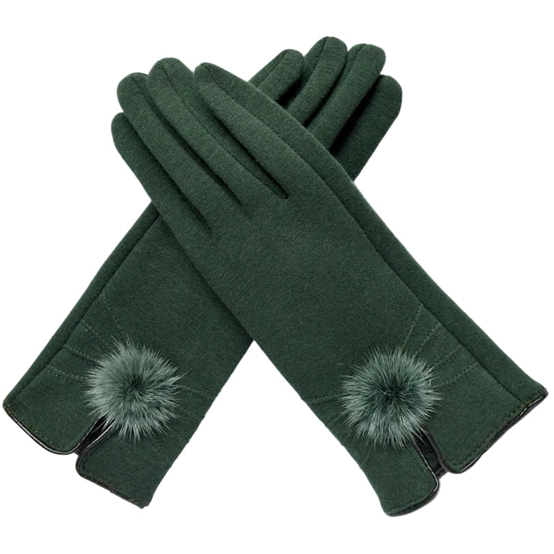 Woman Vintage Designer Winter Gloves