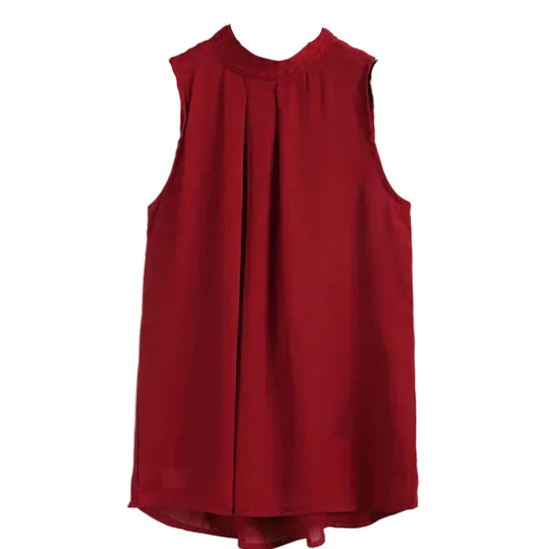 Women Casual Sleeveless Blouse Tops