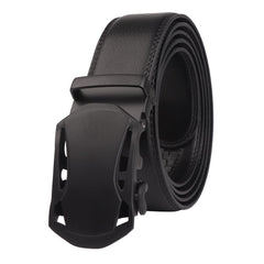 Mens Genuine Leather Automatic Buckle Belt