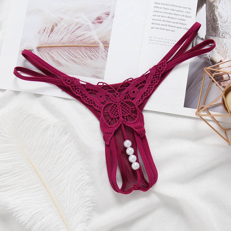 Women Sexy Lace Transparent Panties Lingerie
