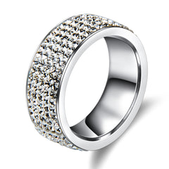 Accessories Women Elegant Engagement Crystal Ring
