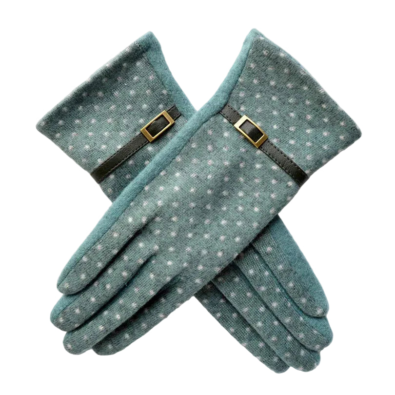 Women Cashmere Elegant Thick Warm Gloves