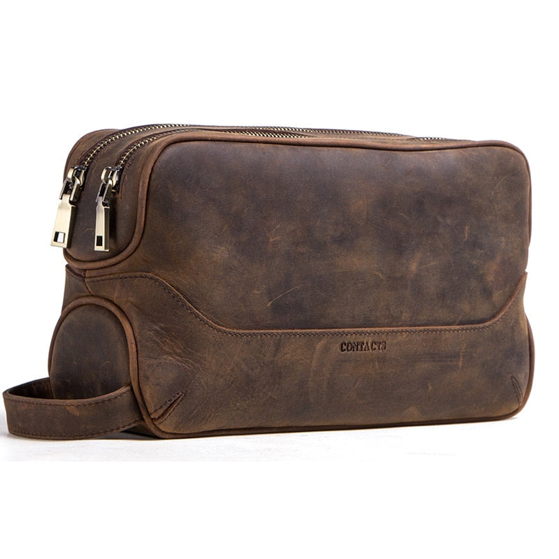 Men Luxury Large Makeup Pouch Organizer Travel Toiletry Bag