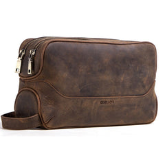 Men Luxury Large Makeup Pouch Organizer Travel Toiletry Bag