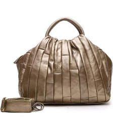 Women Elegant Genuine Cowhide Handmade Cross Body Tote Bags