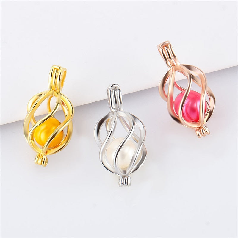 Sterling Silver 925 Geometric Twist Pendant