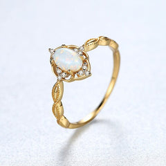 Sterling Silver 925 Vintage Opal Rings