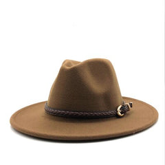Women Casual Belt Design Fedoras